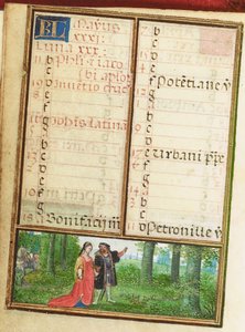 Minyatür bir Saatler Kitabından Folio, Roma, Bruges kullanımı by Simon Bening