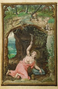 Minyatür bir Saatler Kitabından bir folyo, Roma kullanımı, Bruges, 1530-35 by Simon Bening