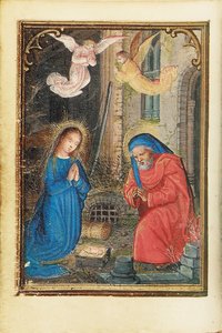 Minyatür bir Saatler Kitabından bir folyo, Roma kullanımı, Bruges, 1530-35 by Simon Bening