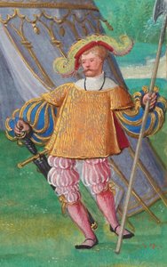 Jacques de Lalaing, c.1530-40 (tempera, altın varak ve parşömen üzerine mürekkep)