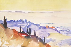 Bagno Vignoni, İtalya, 2003 (suluboya)