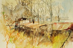 Canal du Midi, 2000 (suluboya)