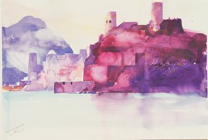 Muskat Umman, 2004 (suluboya) by Simon Fletcher