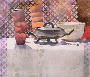 Xema Espagne, 2000 (suluboya) by Simon Fletcher