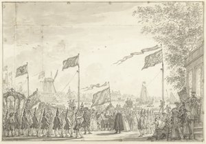 Buitenamstel'de Willem V ve karısına veda, 1768