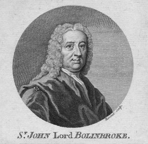 John Lord Bolingbroke, c1750s. by Simon Francois Ravenet