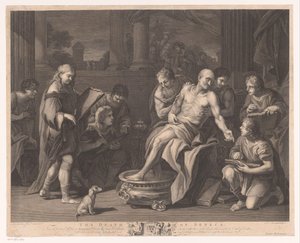Dood van Seneca Seneca'nın Ölümü (nesnedeki başlık) by Simon François Ravenet (le vieux)