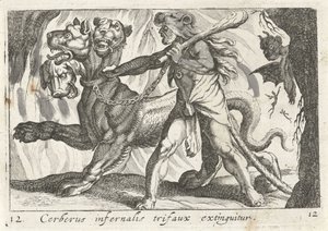 Herkül Vangt Cerberus Cerberus infernal trifaux söndürüldü (nesnedeki başlık) Herkül