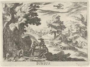 Haziran Junius (nesne üzerindeki başlık) On iki ay (dizi başlığı) by Simon Frisius