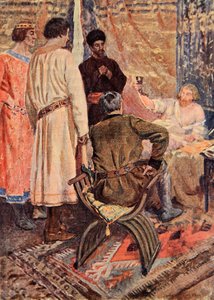 Aslan Yürekli Richard yatağında doğruldu ve eline bir bardak aldı, Sir Walter Scott
