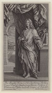 Anthony Asley Cooper by Simon II (after) Gribelin