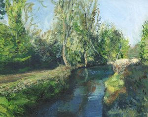 Latchmere Deresi, Ham Common (panel üzerine yağlıboya)