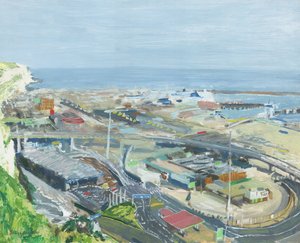 Dover Limanı, 2019 (panel üzerine yağlıboya)