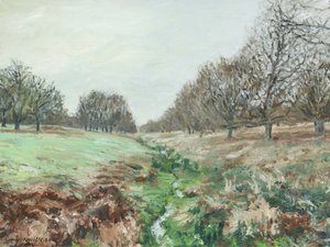 Richmond Parkı (keten üzerine yağlıboya)