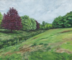 Richmond Park, 2018 (tuval üzerine yağlıboya)