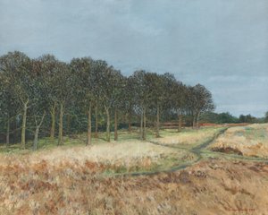 Woodland, Richmond Park, 2019 (tuval üzerine yağlıboya)