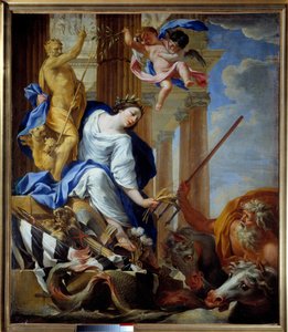 Barışın Yararları Alegorisi Tablosu Simon Vouet (1590-1649) 1645 Cherbourg, Musee Thomas Henry by Simon Vouet