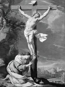 Mecdelli Meryem ile Çarmıhta İsa, 164050. by Simon Vouet