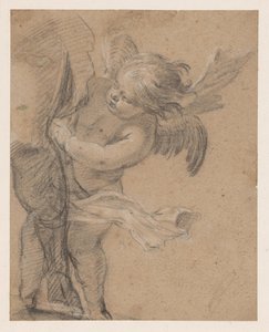 Aziz Rochus'un bacağındaki melek by Simon Vouet
