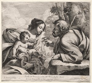 kutsal Aile by Simon Vouet