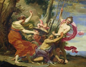Gençlik ve Güzelliğin Yendiği Zaman by Simon Vouet
