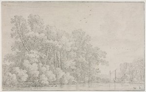 Nehir Manzarası, c. 1650. by Simon de Vlieger