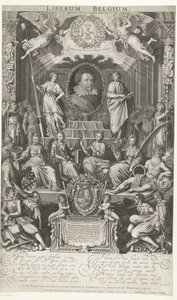 Frederik Hendrik Din ve Özgürlük Koruyucusu Olarak, 1628 Liberum Belçika (nesne üzerindeki başlık)