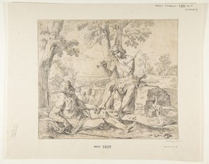 Merkür ve Argus, yaklaşık 1630-1648. by Simone Cantarini