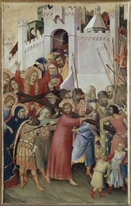 Polyptych Orsini: Haçı taşıyan İsa (paneldeki yağ, yaklaşık 1333) by Simone Martini