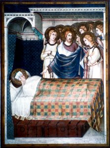 Aziz Martin Rüyası, 14. yüzyıl. by Simone Martini