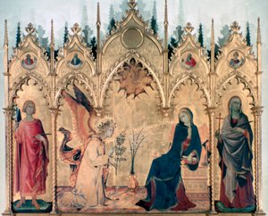 Müjde ve İki Aziz, 1333 by Simone Martini