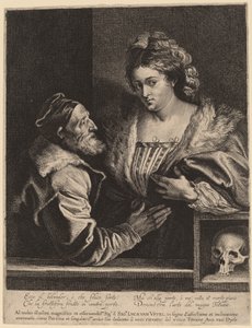 Titian ve Metresi by Sir Anthony van Dyck and Lucas Emil Vorsterman after Titian