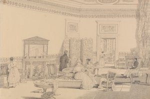 Tirol ve İtalya'da 30 Görüntüden Oluşan Albüm: Salon, Casino Pecori 12 Ekim 1841