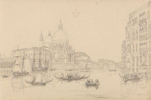 Tirol ve İtalya'da 30 Görünümden oluşan Albüm: St. Maria della Salute Kilisesi 10 Kasım 1840 by Sir Charles D