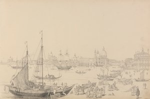 Tirol ve İtalya'da 30 Görüntüden Oluşan Albüm: Riva degli Schiavoni'deki Daniele's Hotel'den Görünüm 8 Kasım 1840