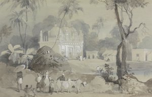 Borranypore'daki cami by Sir Charles D