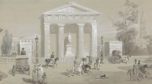 Tank Meydanı - Kalküta'daki Hastings Markisi Heykeli by Sir Charles D