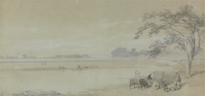 Kalküta yakınlarındaki Su Manzarası by Sir Charles DOyly