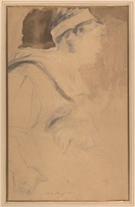 "Mary, Queen of Scots, Escapeing from Loch Leven Castle" için Bir Kız Çalışması