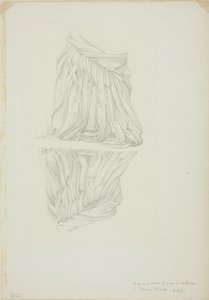 Draped Figür ve Yansıma, Mirror of Venus için çalışma by Sir Edward Burne Jones
