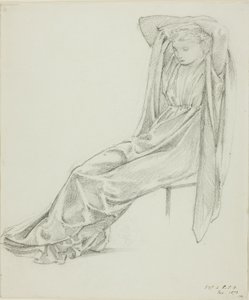 Oturan Kadın Figürü by Sir Edward Burne Jones