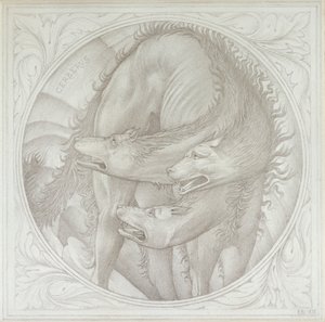 Cerberus, 1872-1875 by Sir Edward Coley Burne Jones