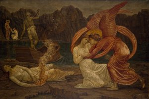 Aşk tanrısı ve Psyche - Saray Yeşil Duvar Resimleri - Psyche, Proserpine