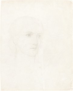 Bir Kadının Başı by Sir Edward Coley Burne Jones