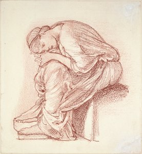 Oturan Kadın Figürü, 19. yüzyıl sonu by Sir Edward Coley Burne Jones