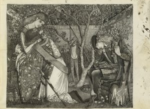 Şövalyenin Vedası, 1858 by Sir Edward Coley Burne Jones