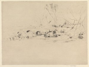 Asadaki Eski Değirmen, Mitcham'da by Sir Frank Short
