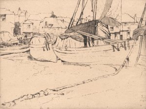 Seine Tekneleri, St. Ives, Cornwall by Sir Frank Short