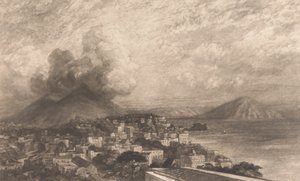 Napoli Körfezi'nden Vezüv by Sir Frank Short