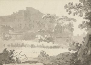 Ponte Mola yolundan Vatikan by Sir George Howland Beaumont seventh Baronet